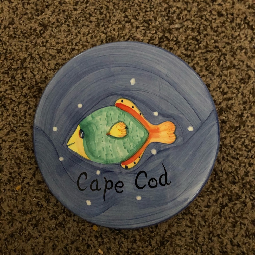 NWOT-Nantucket Dis.-Cape Cod Ceramic Trivet-Blue